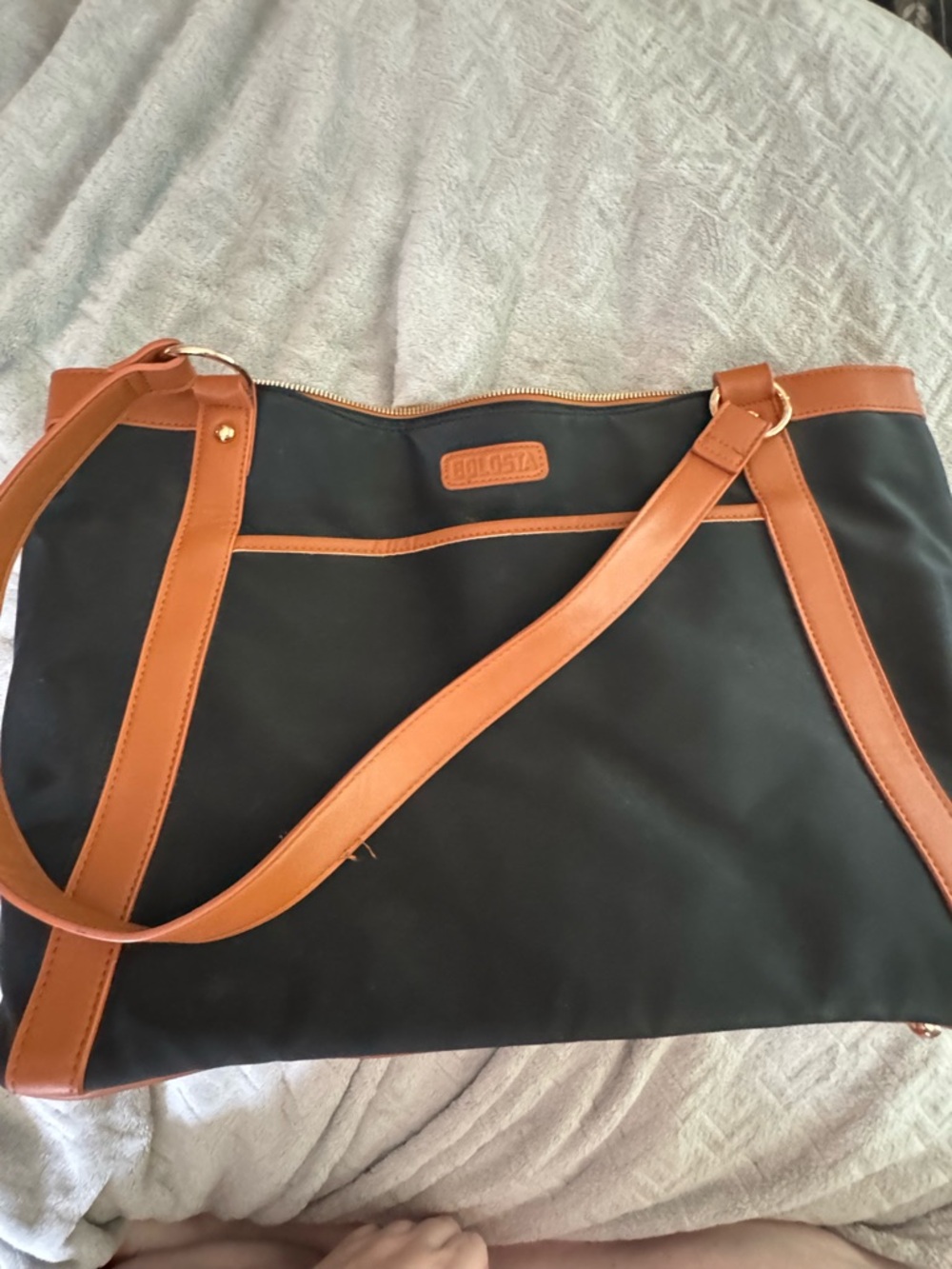 Black and Tan Tote Bag Bolosta